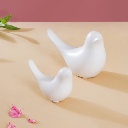 Mother-Child Bird Figurines