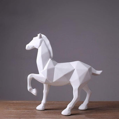 Abstract Horse Statue Resin Ornaments - Nesting Homes