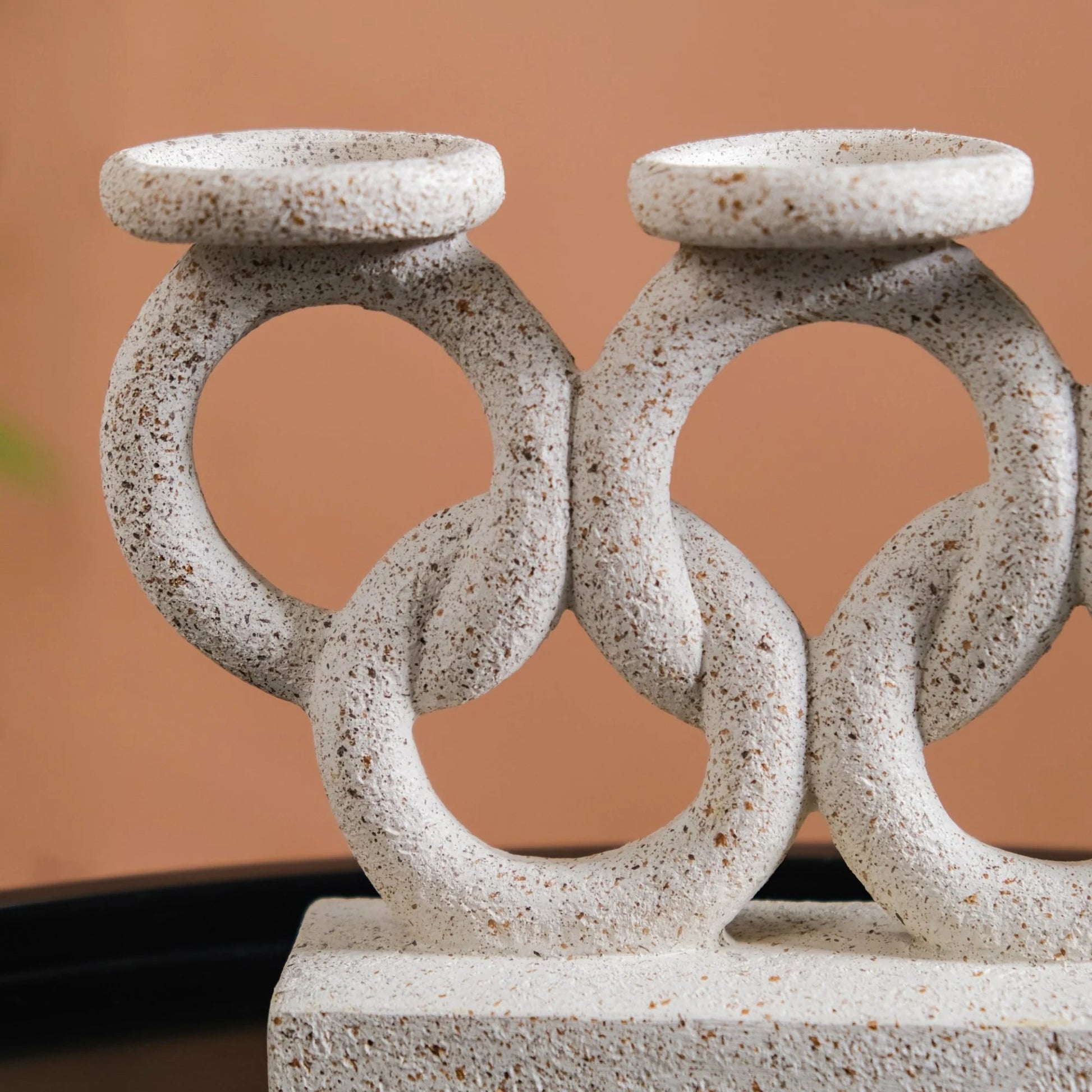 Olympic Rings Sculpture Candle Stand - Nesting Homes